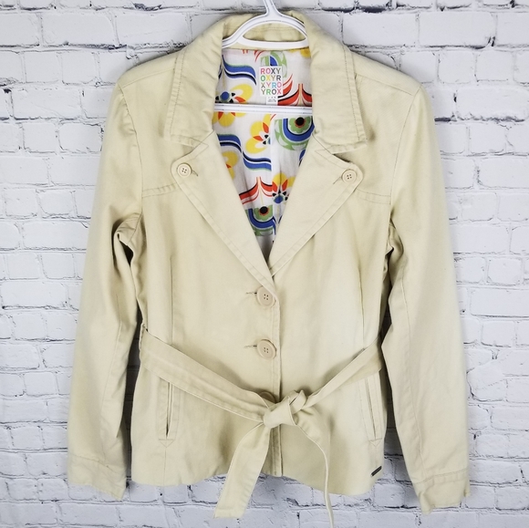 ROXY | belted button up casual jacket - Picture 1 of 9